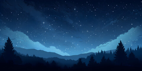 Fototapeta na wymiar Night sky full of stars background