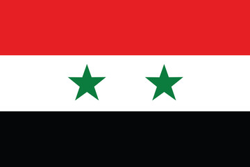Flag of Syria.National symbols of Syria. Icon of Syria.