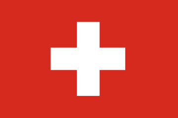 Flag of Switzerland.National symbols of Switzerland. Icon of Switzerland.