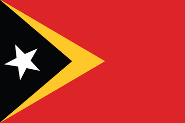 Flag of Timor-Leste (East Timor) .National symbols of Timor-Leste  (East Timor). Icon of Timor-Leste  (East Timor).