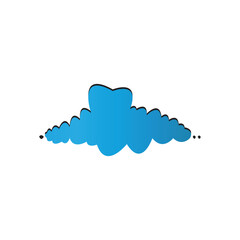 Cloud template logo design with a modern and creative concept. Logo for business, emblem, company and brand.