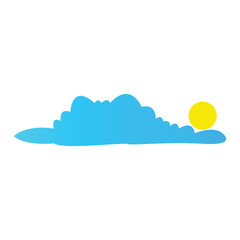 Cloud template logo design with a modern and creative concept. Logo for business, emblem, company and brand.