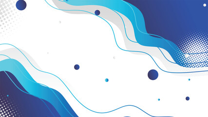 White and blue gradient dynamic fluid shapes abstract background