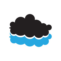 Cloud template logo design with a modern and creative concept. Logo for business, emblem, company and brand.