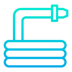 Outline Gradient Water hose icon