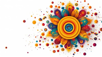 Happy Diwali with diwali diya, Generative ai.