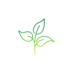 Fototapeta na wymiar Eco leaf logo design vector template. Eco friendly vector icon.