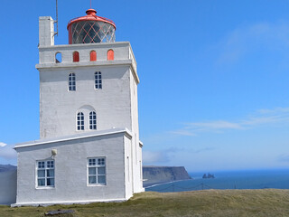 The Dyrholaey Lighthouse is a lighthouse located on the central south coast of Iceland
