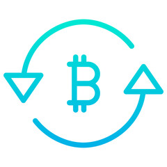 Outline Gradient Worker helmet icon