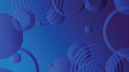 Blue abstract circle gradient modern graphic background