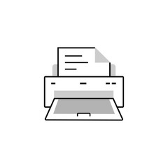 printer machine icon. business icon vector