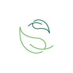 Eco leaf logo design vector template. Eco friendly vector icon.