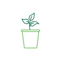 Plant in pot icon