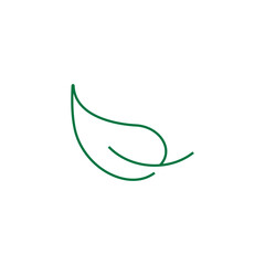 Obraz na płótnie Canvas Eco leaf logo design vector template. Eco friendly vector icon.