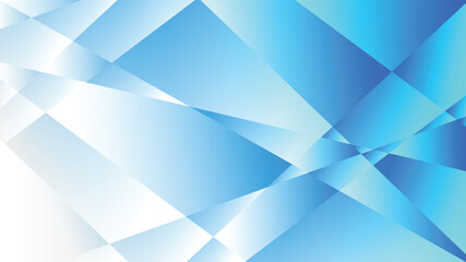 Blue and white gradient polygon abstract background
