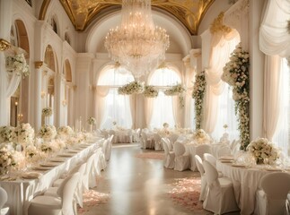 A Snowy Wonderland Wedding Hall 