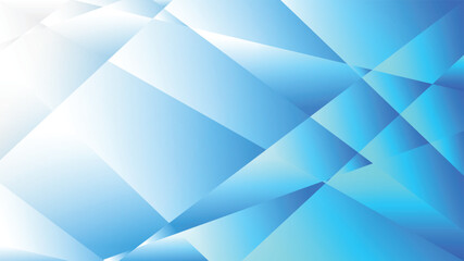 Blue and white gradient polygon abstract background