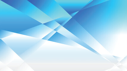 Blue and white gradient polygon abstract background