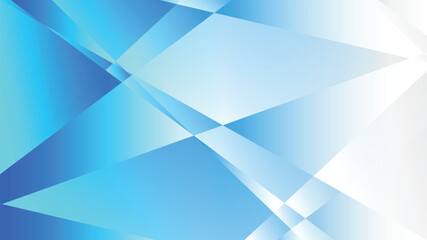 Blue and white gradient polygon abstract background