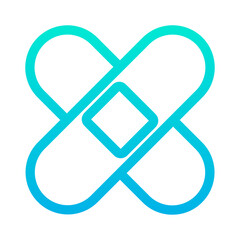 Outline Gradient Bandage icon