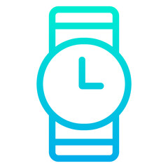 Outline Gradient Watch icon