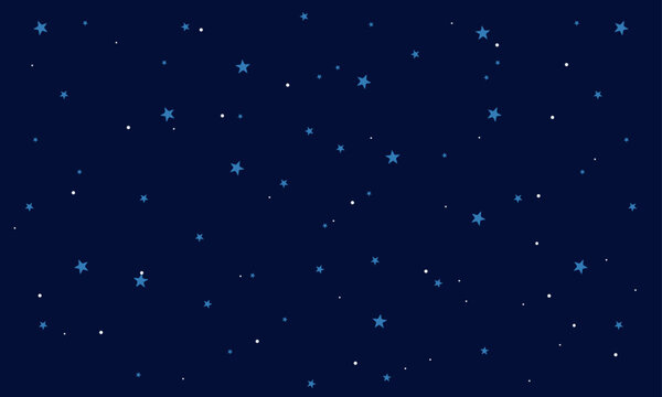 Vector background design with bright stars