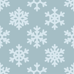 Fototapeta na wymiar Winter seamless pattern with snowflakes. For gift wrapping paper, wallpapers, textile.