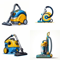 vacuum, cleaner, vacuum cleaner, isolated, cleaning, appliance, clean, dust, tool, home, white, equipment, hoover, housework, machine, household, floor, domestic, red, generative, ai