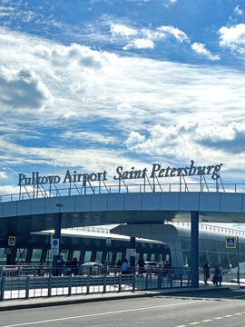 St. Petersburg, Russia - August 27 , 2023: Pulkovo Airport