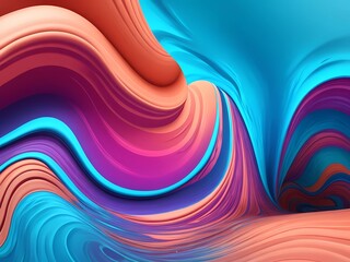 Abstract liquid watercolor waves background for art design