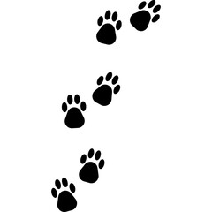 Dog Paw Print Silhouette