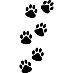 Dog Paw Print Silhouette