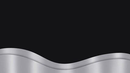 Smooth Silver Wave Background 