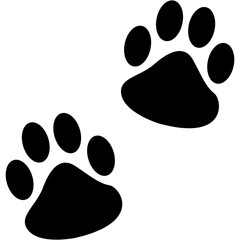 Dog Paw Print Silhouette
