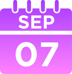 09-September - 07 Glyph Gradient Icon pictogram symbol visual illustration
