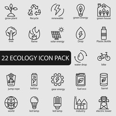 ecology icon pack 22 element for your web design