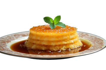 Sweet Knafeh Isolated on Transparent Background