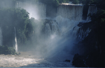 The Iguazu Falls are the largest waterfall system in the world. Stretching almost 3km along the...