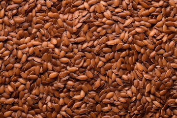 Flax seeds background or texture