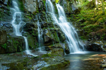 Fototapeta na wymiar dardagna waterfalls regional park corno alle scale bologna