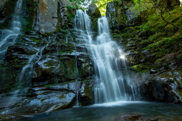 Obraz premium dardagna waterfalls regional park corno alle scale bologna