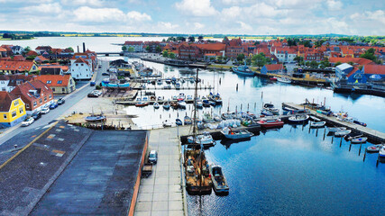 Kerteminde harbour in Denmark on Fyn