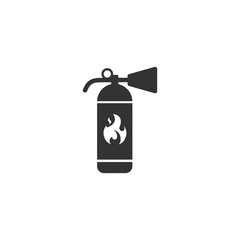 Fire extinguisher icon template color editable. Fire danger. Fire protection symbol vector sign isolated on white background. Simple logo vector illustration for graphic and web design