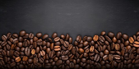 Vintage cafe vibes. Close up of fresh coffee beans on wooden table. Rich and roasted. Morning delight. Antique on weathered wood