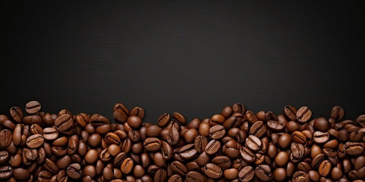 Vintage cafe vibes. Close up of fresh coffee beans on wooden table. Rich and roasted. Morning delight. Antique on weathered wood © Thares2020