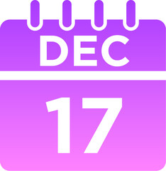 12- December - 17 Glyph Gradient Icon pictogram symbol visual illustration