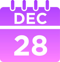 12- December - 28 Glyph Gradient Icon pictogram symbol visual illustration