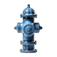 blue fire hydrant isolated on transparent background