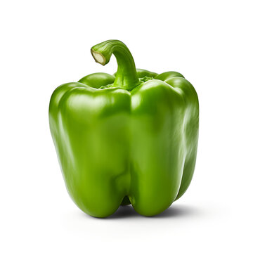 green bell pepper pepper, food, vegetable, green, isolated, paprika, red, bell, fresh, healthy, white, vegetarian, bell 