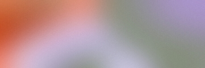 Abstract spring 2024 color palette, holographic blurred grainy gradient banner background texture. Colorful multicolor grain soft noise effect pattern.